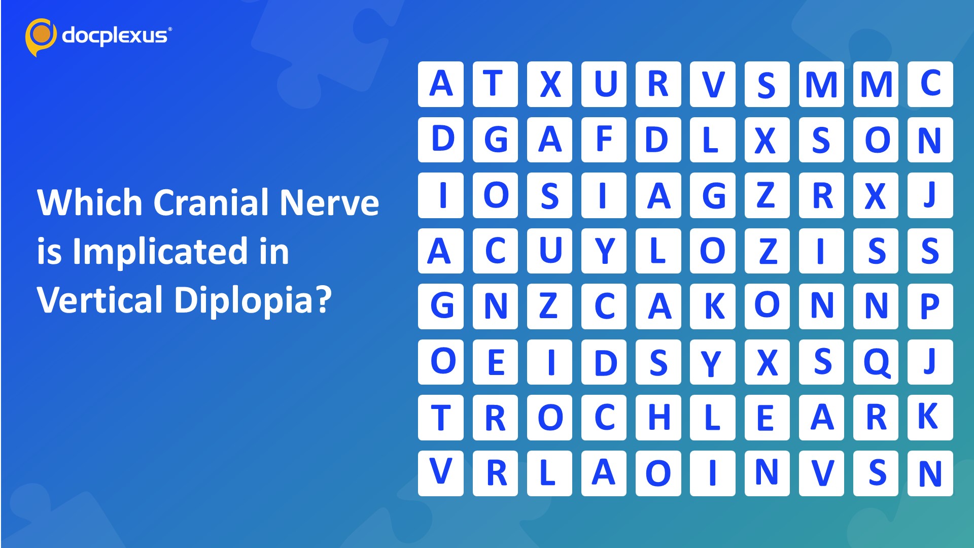 Identify the Cranial Nerve Involved in Vertical Diplopia