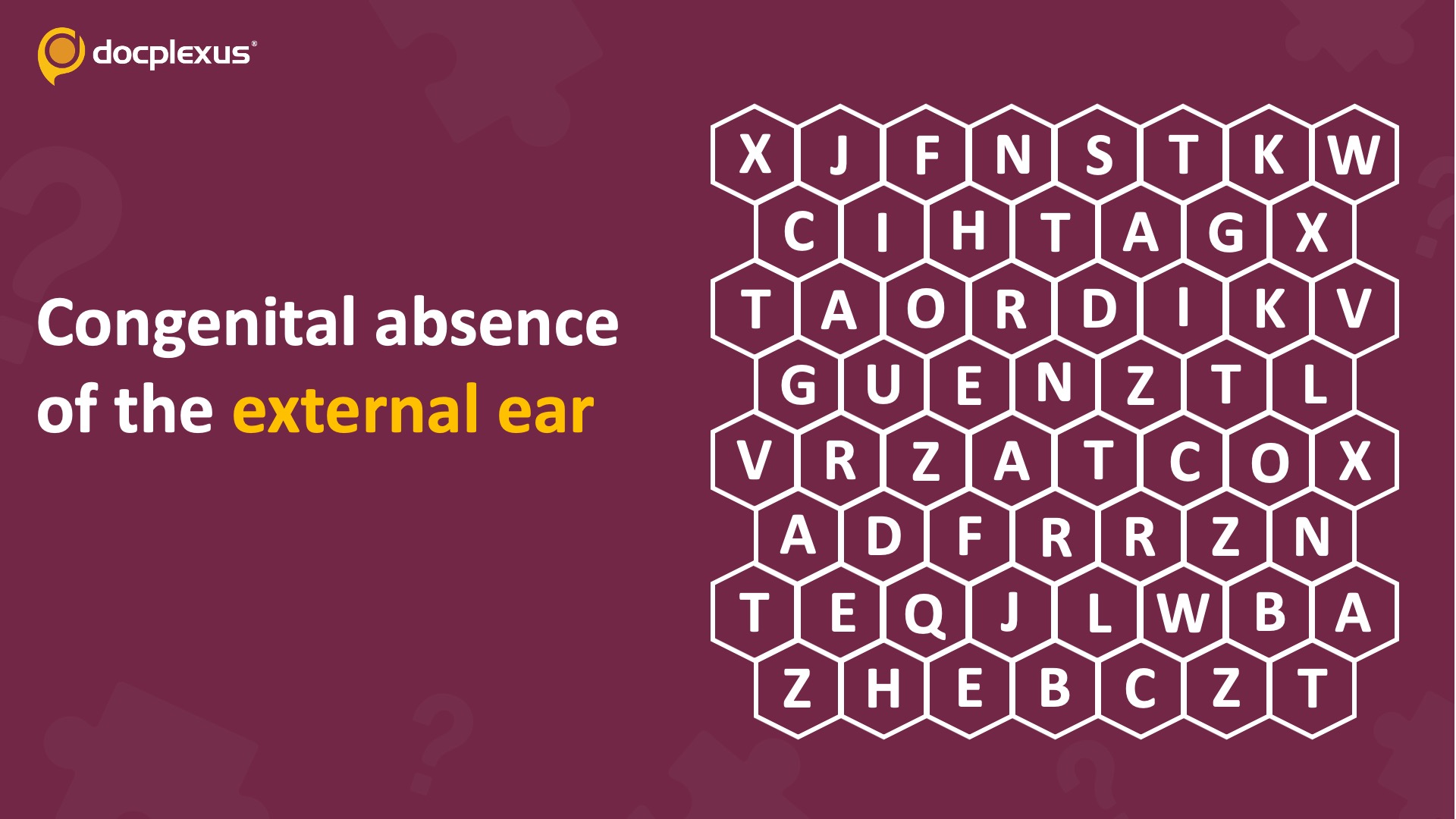 Can You Identify the Condition of Absence of the External Ear at Birth?