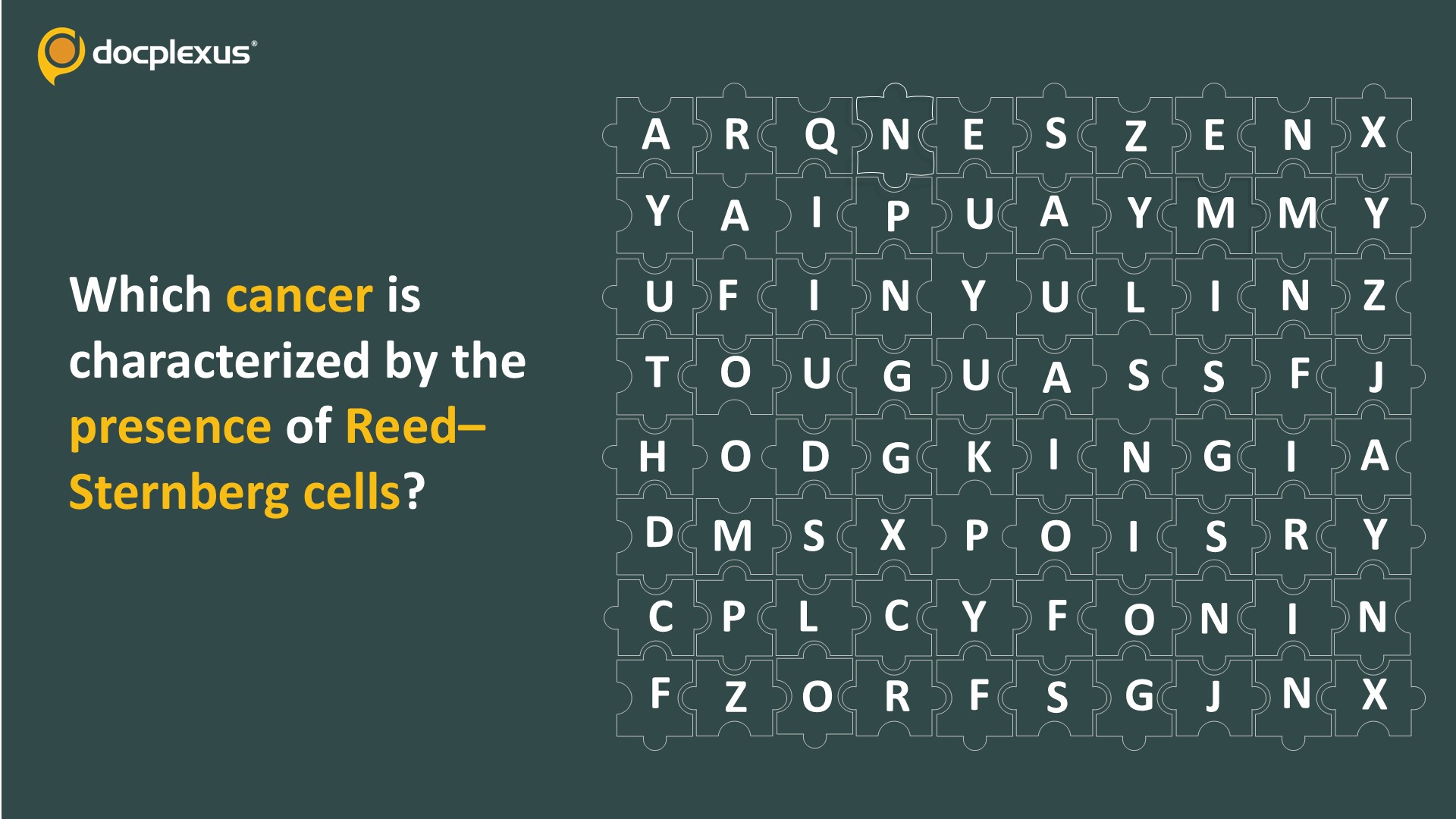 Identify the Cancer Characterized by the Presence of Reed–Sternberg Cells