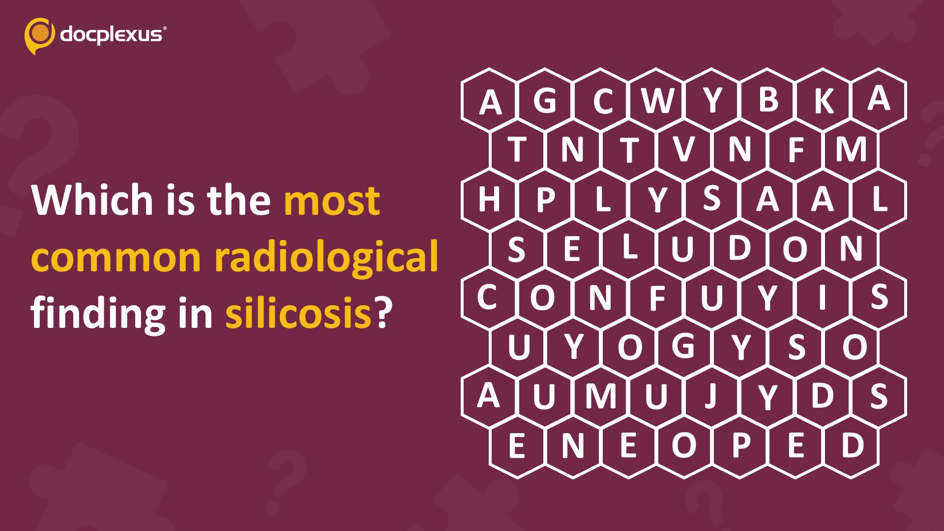 Identify the Most Common Radiological Finding in Silicosis