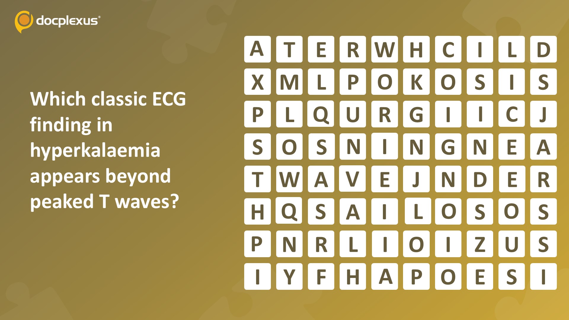 Identify the Classic ECG Finding in Hyperkalaemia Beyond Peaked T Waves