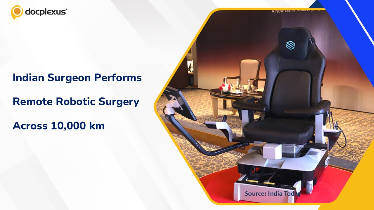 Indian Surgeon Performs Landmark Remote Robotic Surgery Across Continents, Bridging 10,000 km Gap