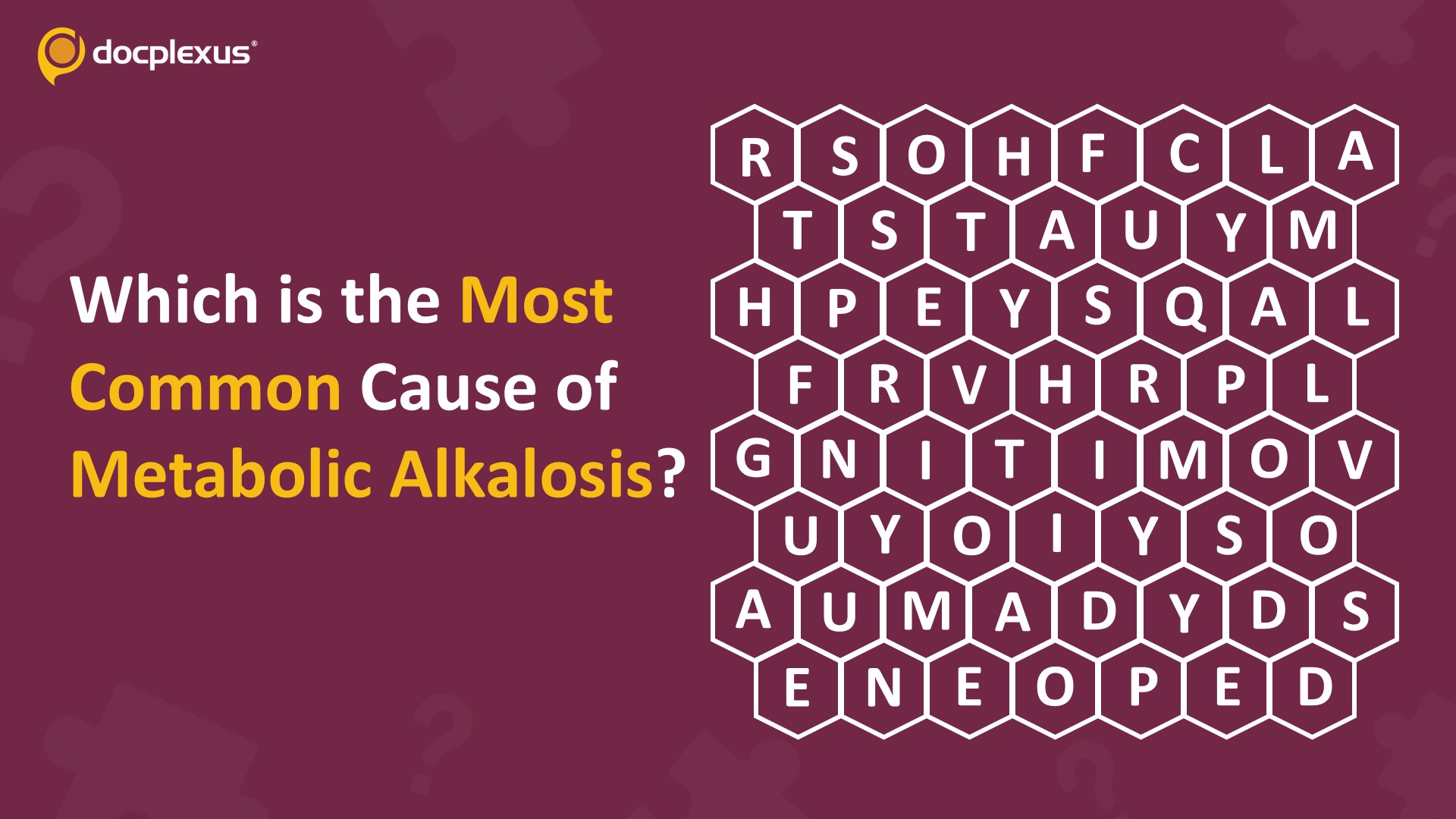 Identify the Most Common Cause of Metabolic Alkalosis