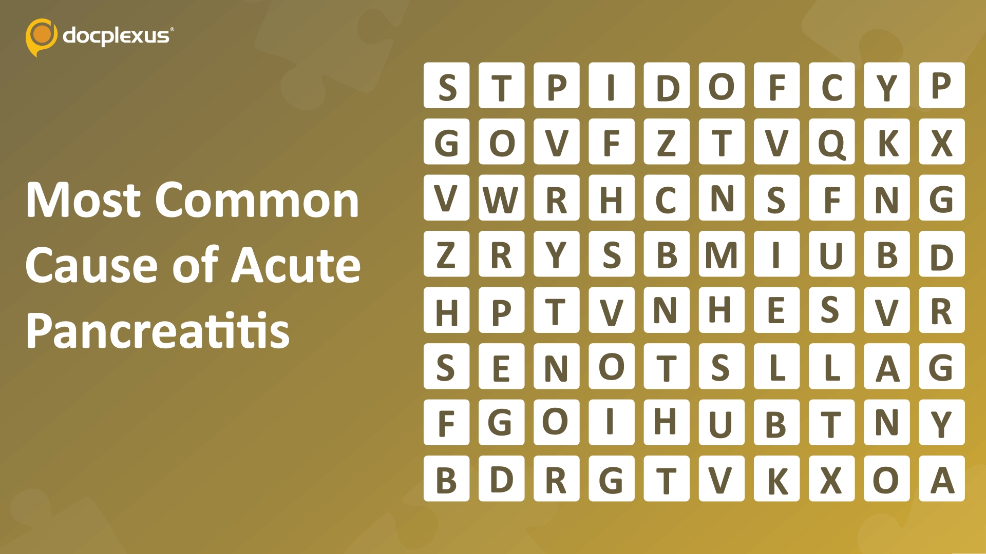 Spot the Most Common Cause of Acute Pancreatitis