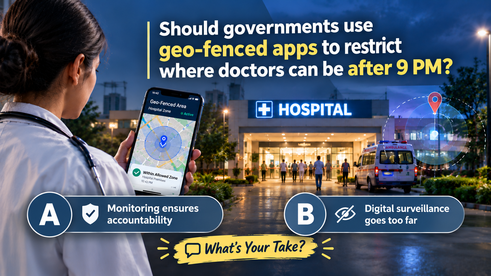 Geo-Fencing Doctors: Accountability or Excessive Surveillance?